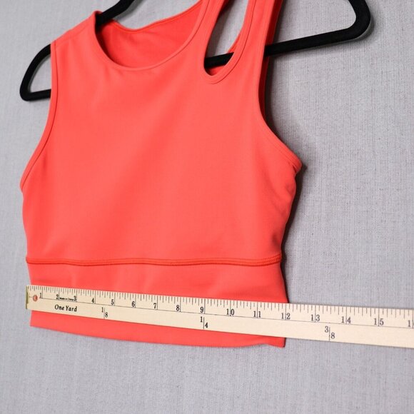 LULULEMON Mastered Motion Long Line Tank Top Size 4 Coral Red *No Removable Pads - Picture 7 of 12